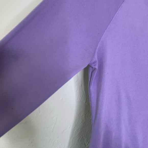 Cuddl Duds Climate Right Purple Long Sleeve Shirt Sz Medium - Picture 3 of 5